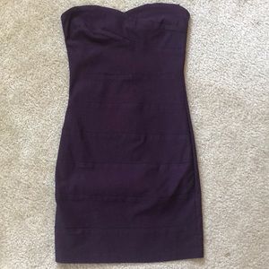 Purple bodycon dress